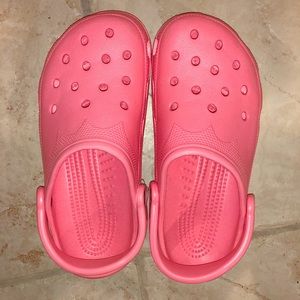Pink crocs women’s size 8-9